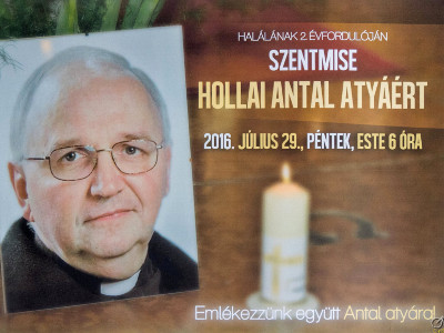 Szentmise Antal atya halálának 2. évfordulóján